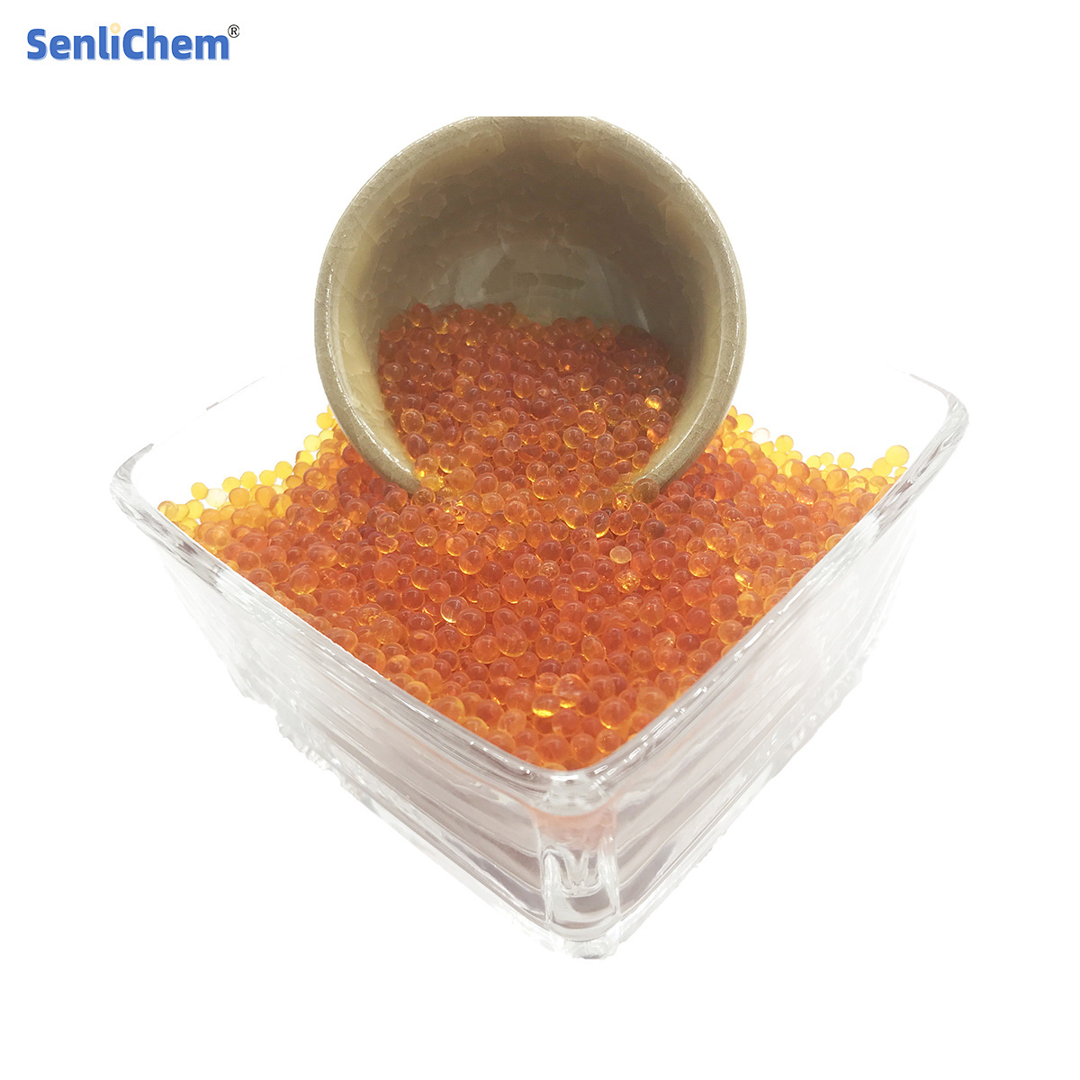 SenliChem 2~4mm Adsorbents Orange Silica Gel Moisture repellents