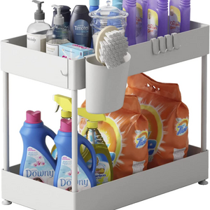 under sink storage rack shelf 2 tier removable under sink storage rack black white pink