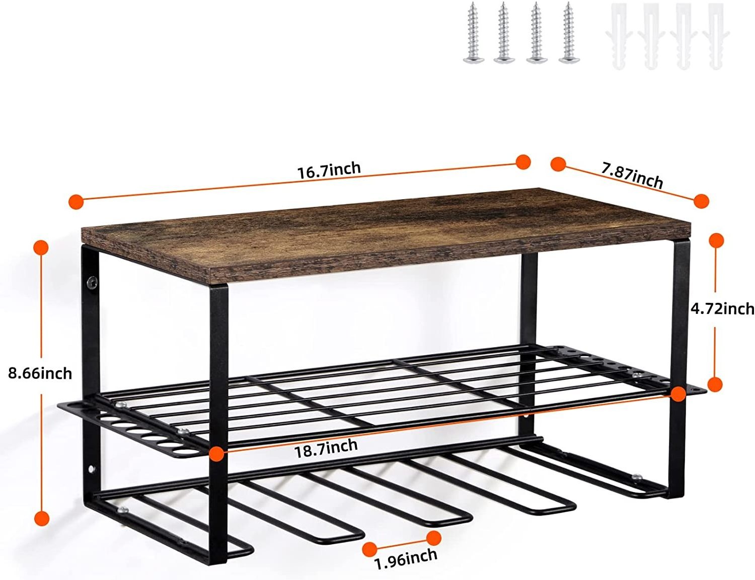 Aamzon 2 Pack Garage wall mounted tool storage rack garage storage ceiling rack