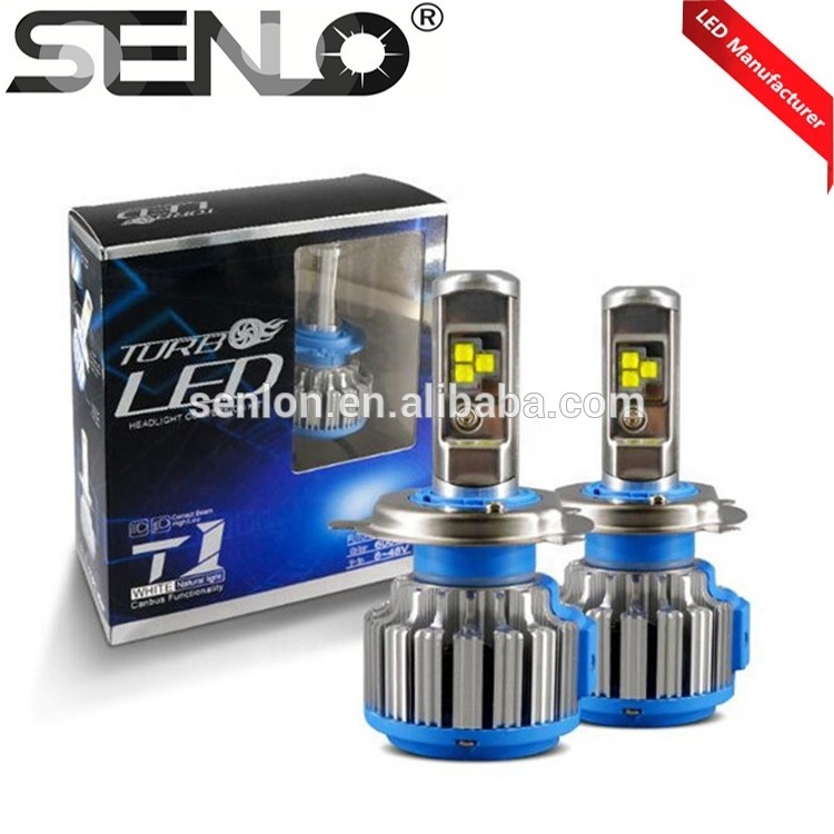 Automotive Lighting System Canbus T1 LED Headlights Lamp Bulb H4 H7 9005 9006 H8 H11 Car LED Headlight