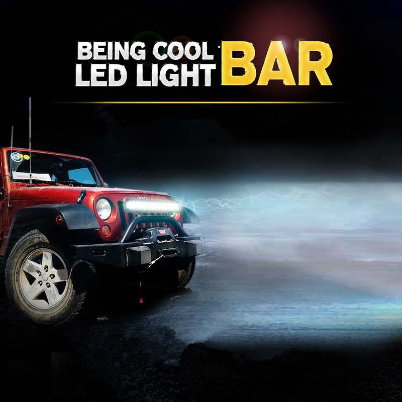 2019 2 Rows LED Light Bar Waterproof Offroad Led Working Light Bar 18W 36W 72W 108W 126W 180W 234W 288W  LED Light Bar