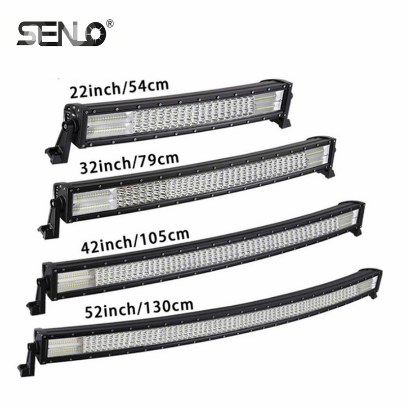 2019 2 Rows LED Light Bar Waterproof Offroad Led Working Light Bar 18W 36W 72W 108W 126W 180W 234W 288W  LED Light Bar