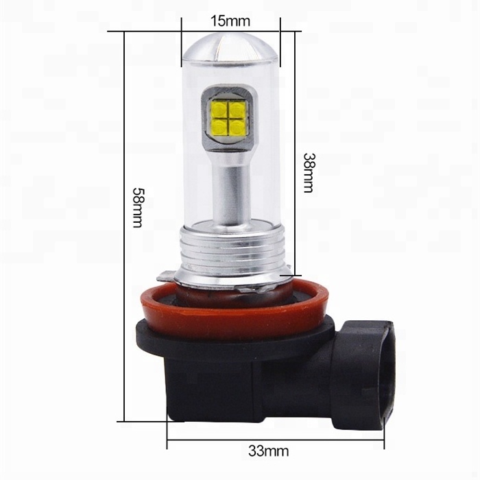 Super Bright 12V H8 LED Car Fog Lights For Auto H4 H7 H8 H11 9005 Head Light Bulb Lamp