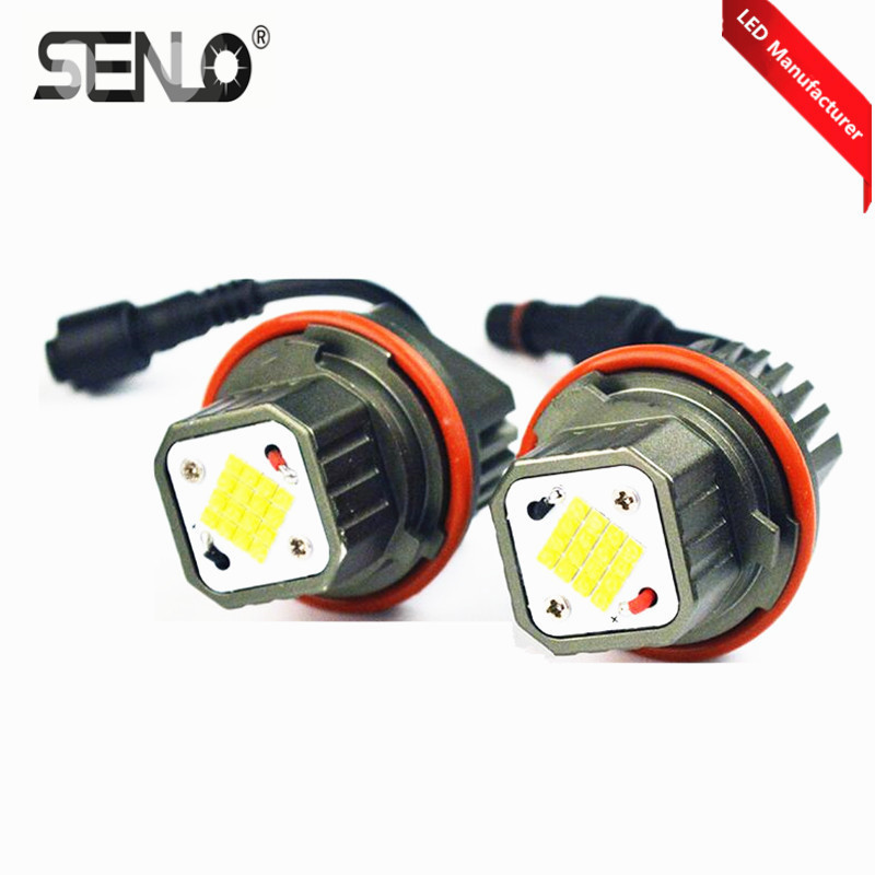 High power E39 led angel eyes CANBUS 160w halo ring lighting for bmwE39 M5 E38 E36 E39 E53 E65 E66 E61 E60