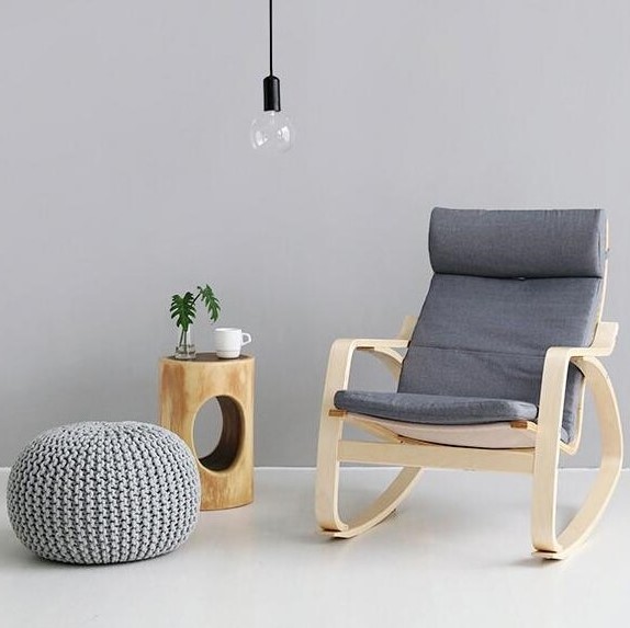 Modern Appearance and Home Furniture General Use relax wood rocking chairs