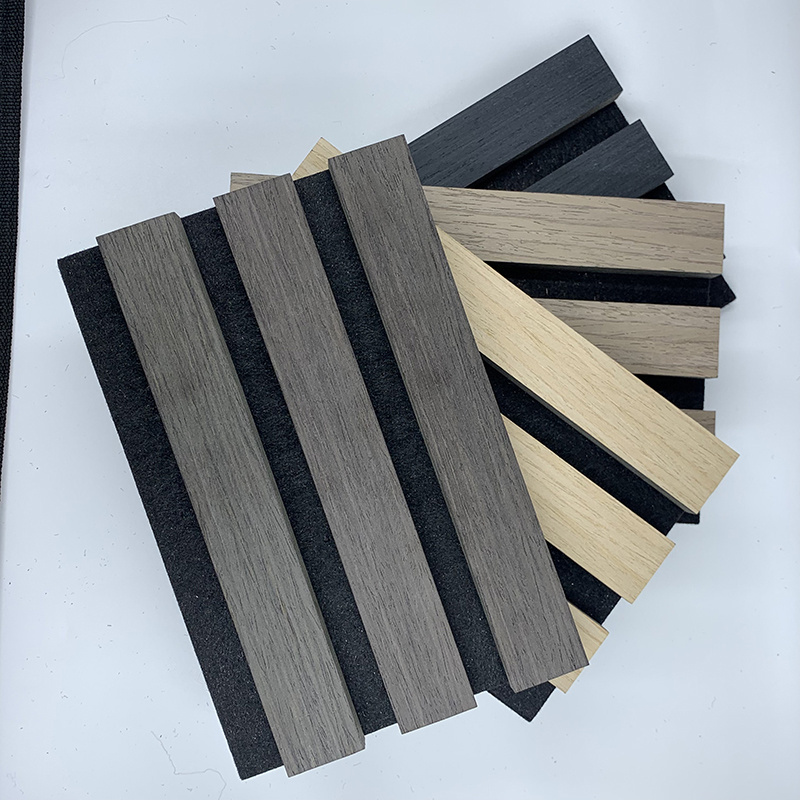 MDF high quality acoustic wall panels akupanel for interior decoration walls and ceilings wooden slats wall acoustic felt panels