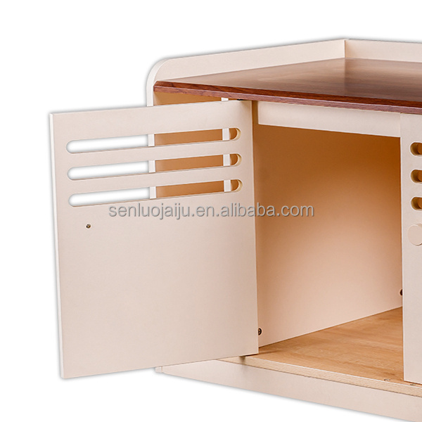 Modern Wood Dog Crate Dog Furniture Indoor Outdoor Dog Kennel Pet House Wood Animal Cage with Door