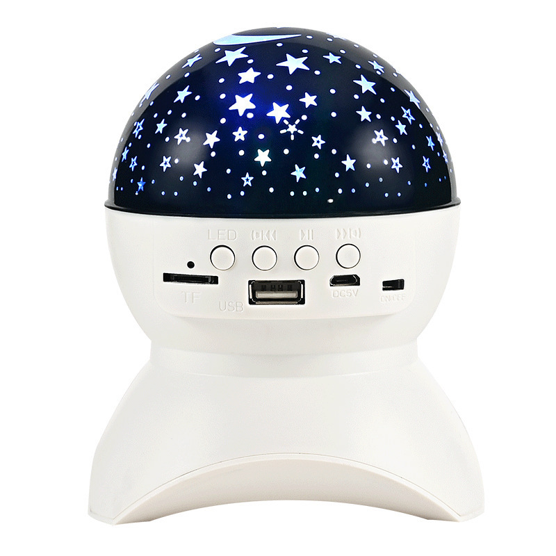 Christmas Rotating light speaker Starry Lantern PC Speaker with bluetooth and  Projection  for Bedroom Bedside Table Lamp