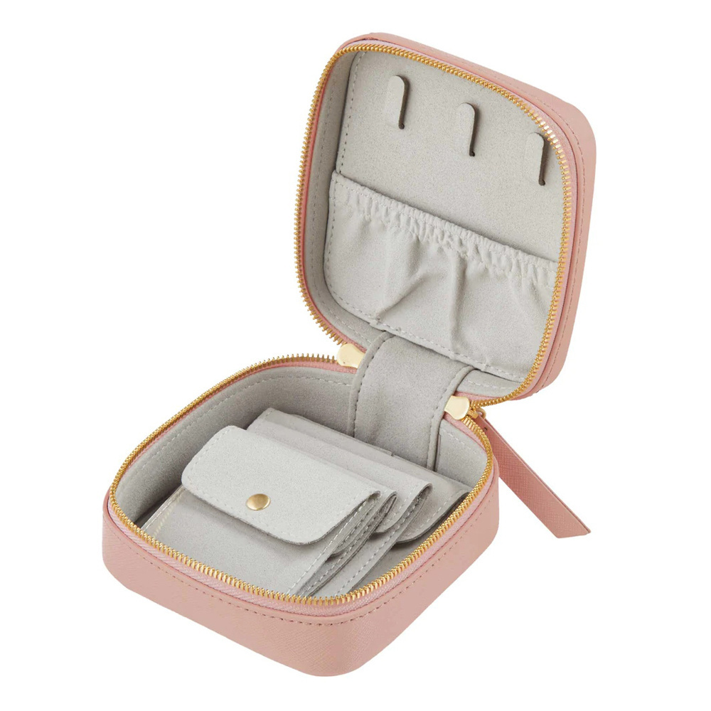 Microfiber mini jewelry case velvet jewelry protection holder carrying cases sofa travel jewelry for case jewelleries box