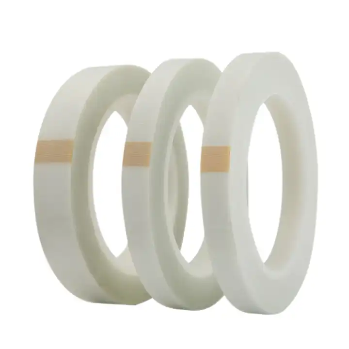 Self Adhesive High Temperature Resistant Powder Coating Backing Pipe Fixing Glass Fiber Tape