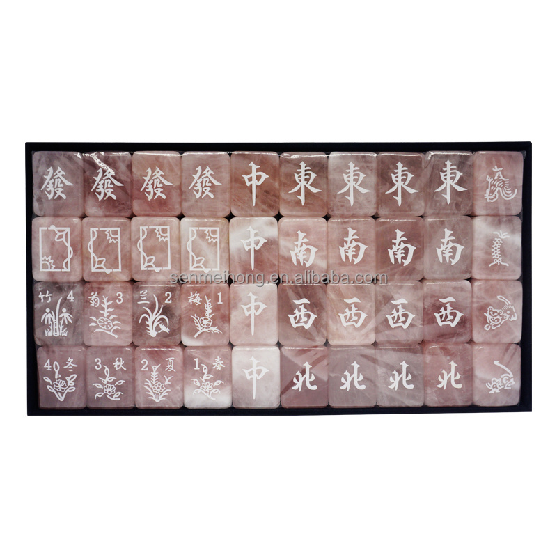 Customize jade  Mahjong Game Set with Case, Tiles, and Accessories for Sale