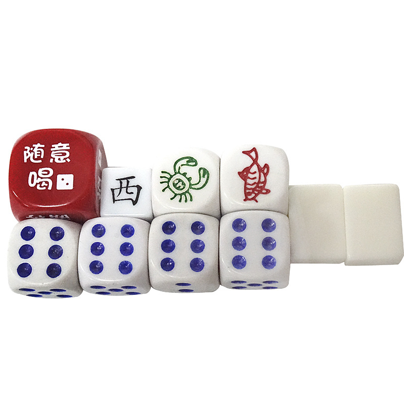 SMH Chinese Traditional Mahjong Games 6 in 1 Combination Mini Game Set with Folding Table For family Travel Camping Party