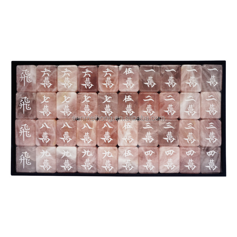 Customize jade  Mahjong Game Set with Case, Tiles, and Accessories for Sale