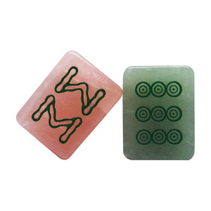 SMH New high-end jade mahjong tiles premium gift mahjongg set special customization High Quality presents set