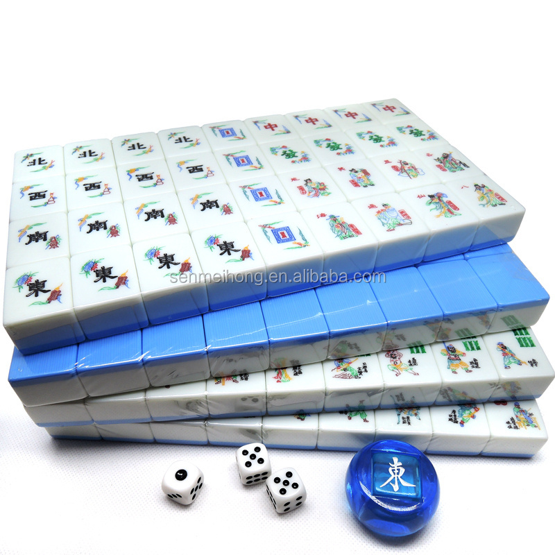 Factory custom Promotion Gift / Traveling engraved mahjong set