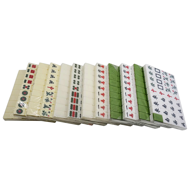 wholesale 4 in 1 Mah Jongg Set 144 Tile Mini Mahjong with Foldable Table Majiang Travel Set Travel Family Leisure Time