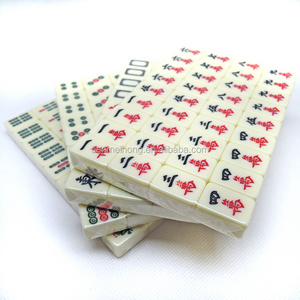 Suitable for Family Party Games Portable Travel Entertainment 2.0cm Solid Mini Engraving Chinese Mahjong Tiles