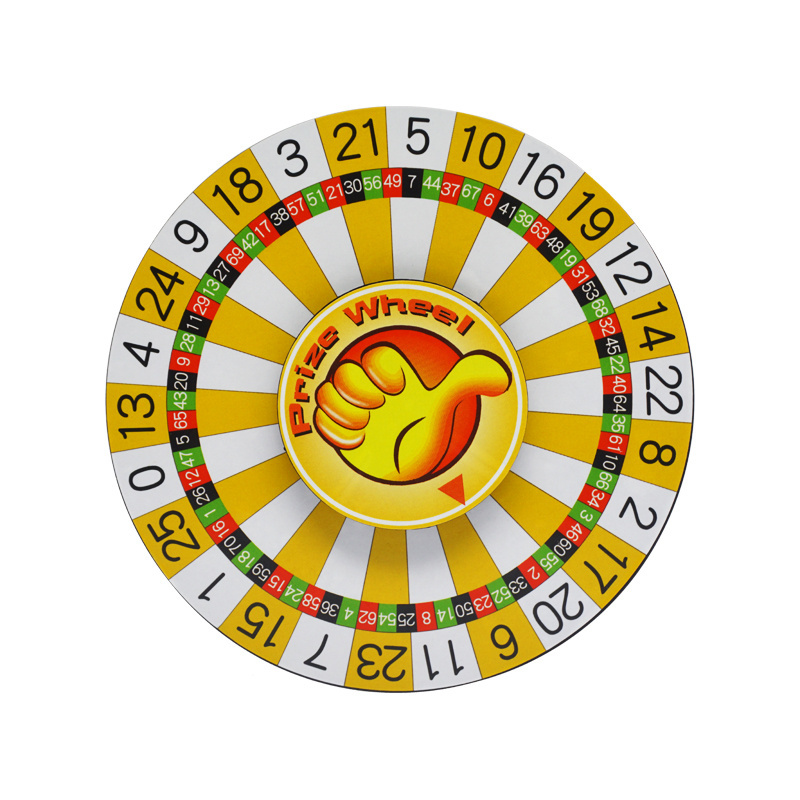 Simple version lottery lucky number hot  draw electric button roulette wheel