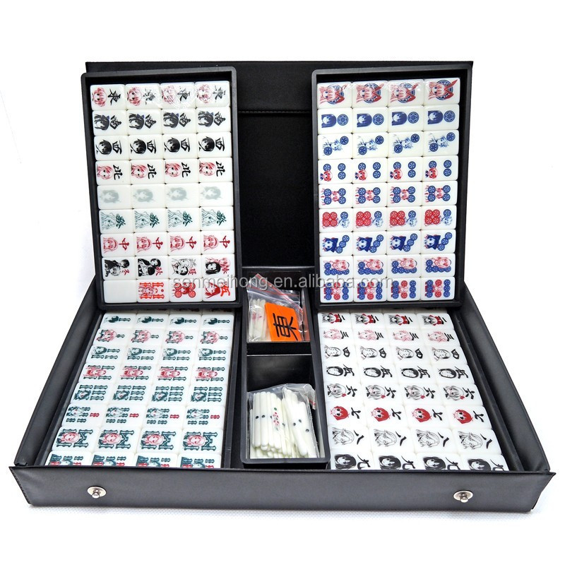 Factory Printing Japanese Gift Mahjong set with Betting Sticks for Promotion