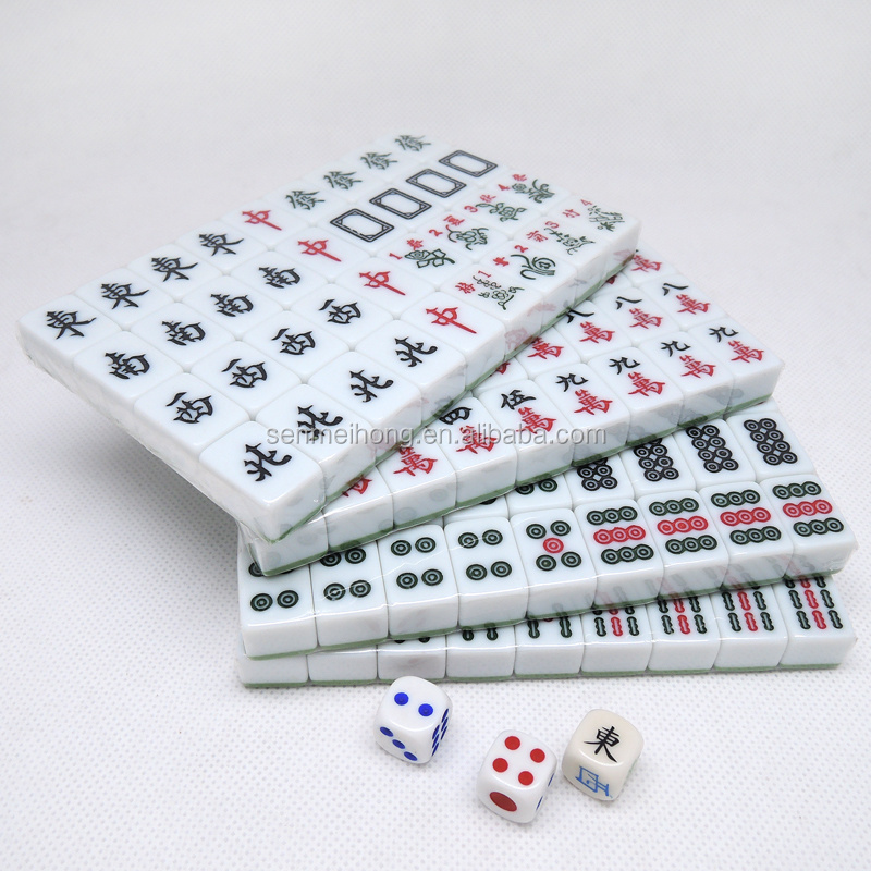 Portable Size and Light-weight Mini 144 Mahjong Tiles Set