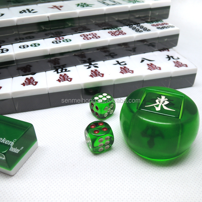 Custom 37*28*22MM Professional Chinese Mahjong Set for Sale