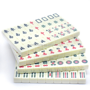 Ivory 2.0CM Mini 144 Mahjong Tiles Set Chinese Traditional Mahjong Set