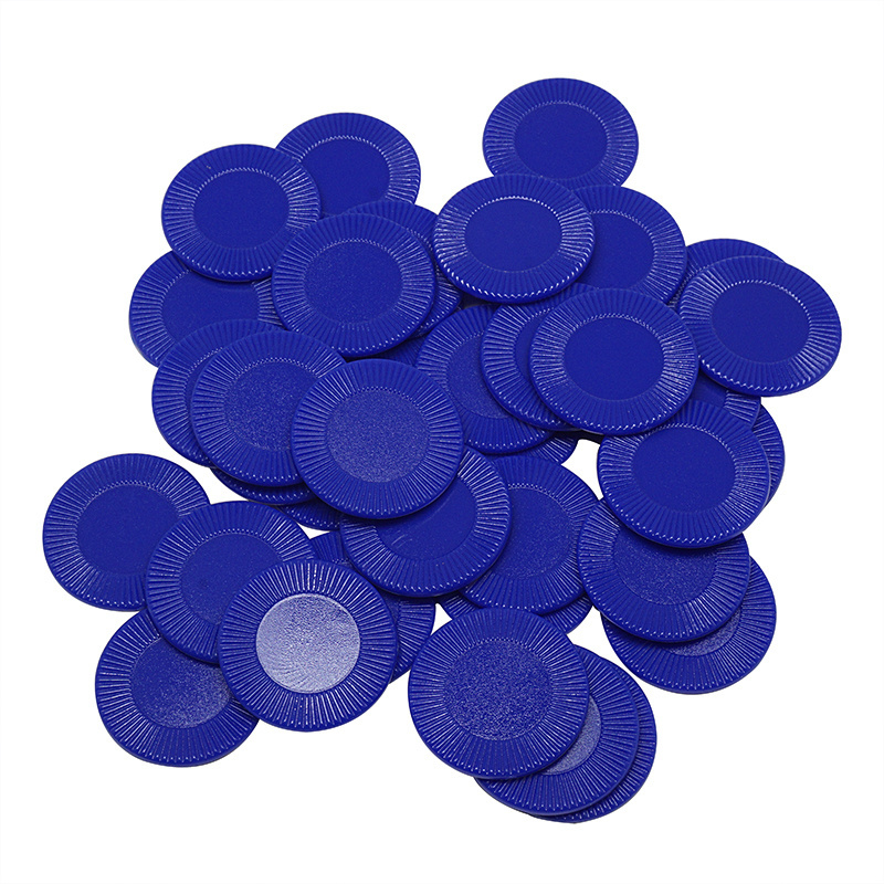 custom colorful blank plastic board game tokens poker chip