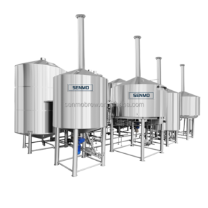 50hl 50bbl 5000l craft beer brewing equipment for sale with auger grist hydrater system