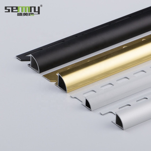 Customized Shape Stainless Steel Aluminum Curved Shaped Tile Edging Tile Trim Stainless Steel