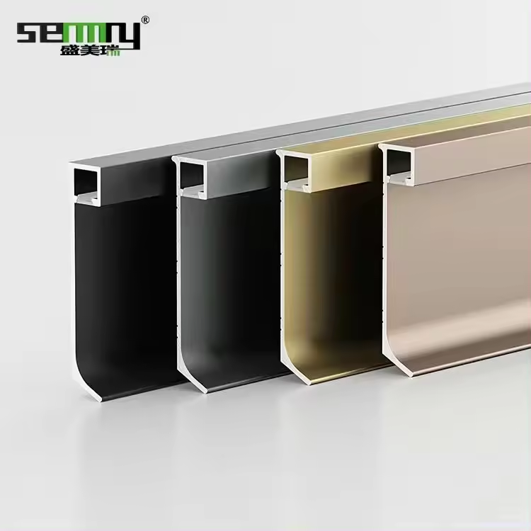 New design floor skirting board with led lighting aluminium wall skirting baseboard