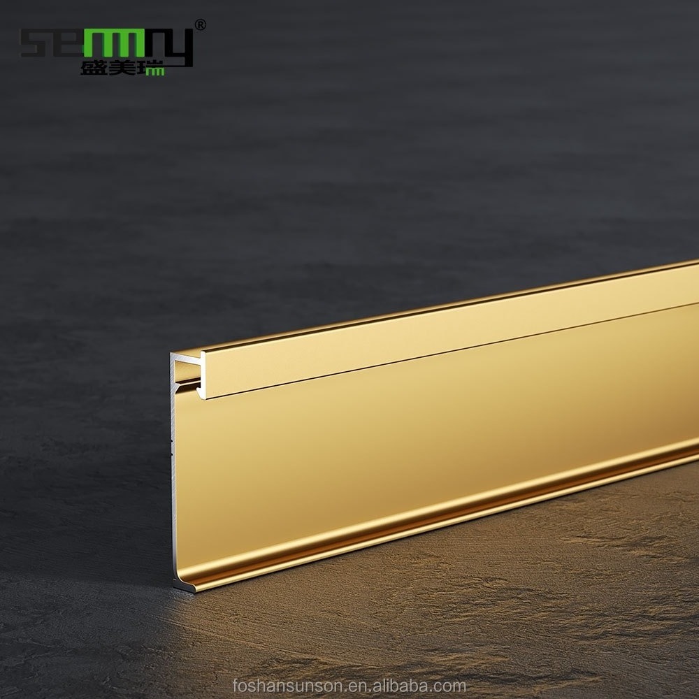 Free sample Aluminium Alloy Baseboard Wall Flooring LED Skirting Board aluminum led baseboard lighting skirting led floor lights