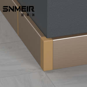 Senmry Wall Edge Mounted Skirting Line Office Flooring Wall Trim Aluminum Skirting