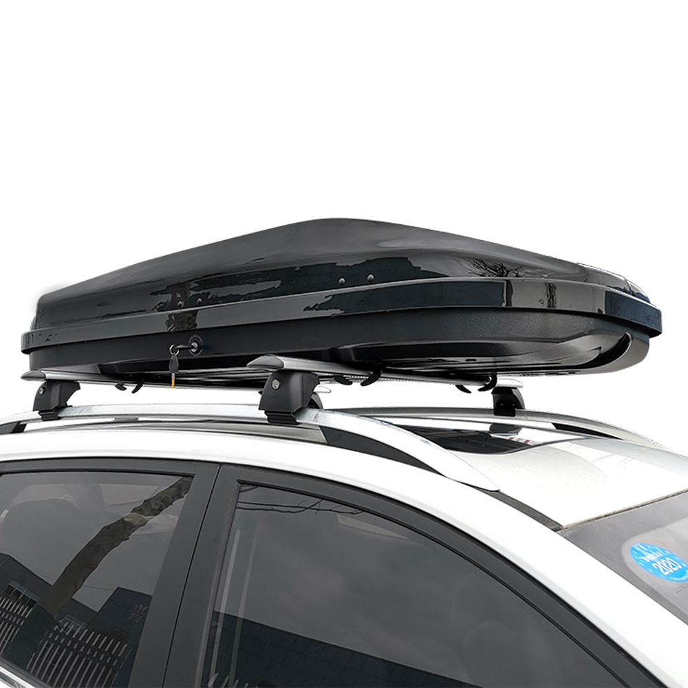 Impact-Resistant ABS Material car waterproof roof box Rooftop Cargo Box with anti-theft lock For sale 420L