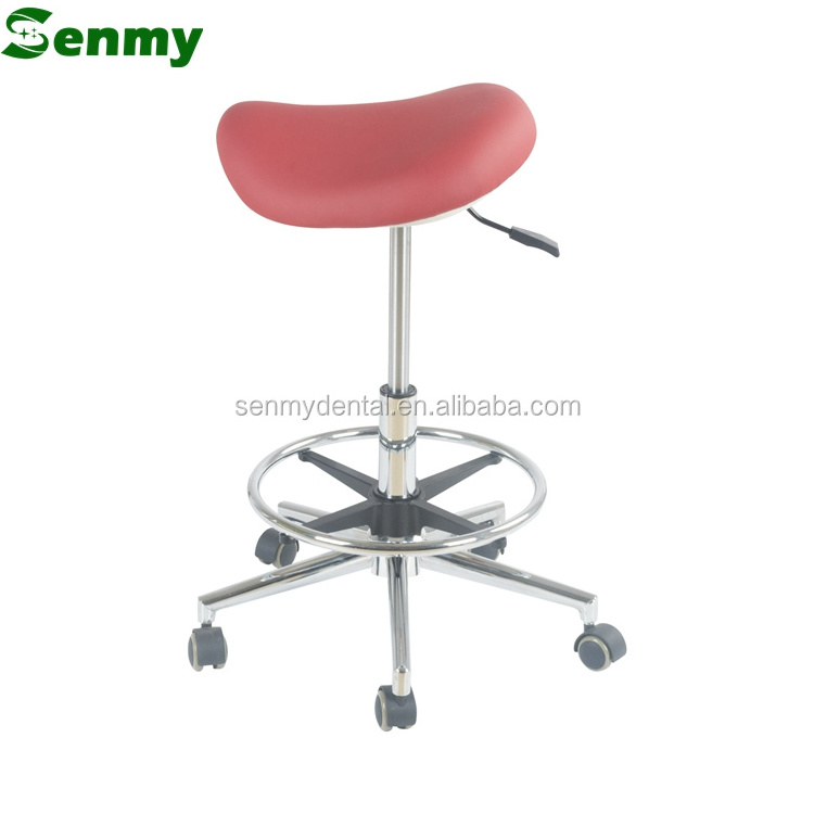 S303 Adjustable Luxury Ergonomic Dental Doctor Assistant Stool Saddle Chairs Dentist Seat