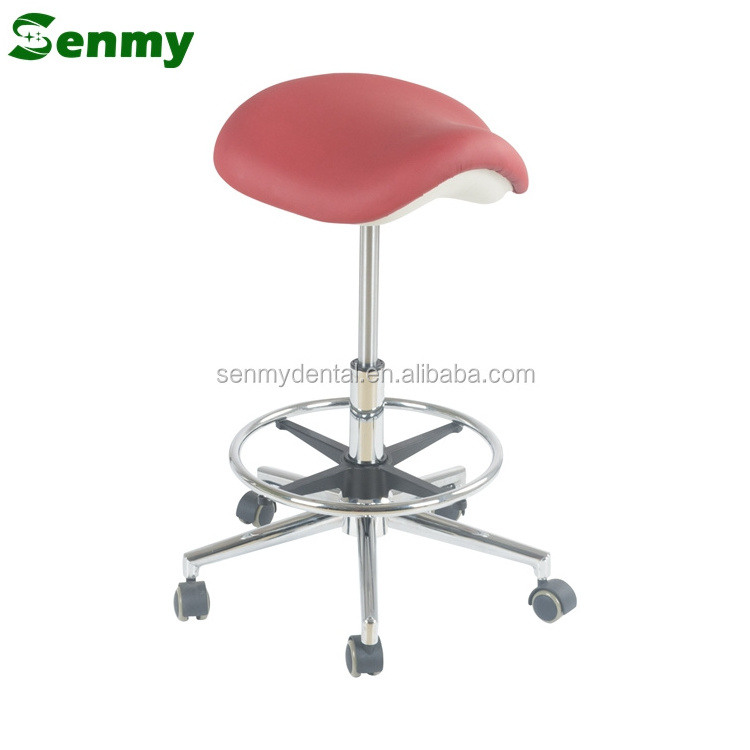 S303 Adjustable Luxury Ergonomic Dental Doctor Assistant Stool Saddle Chairs Dentist Seat