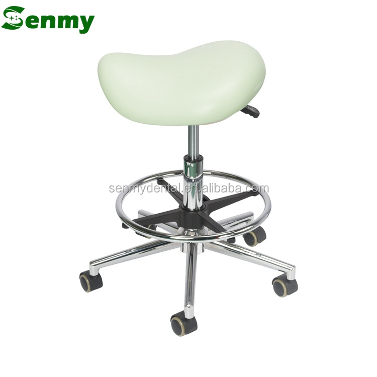 S303 Adjustable Luxury Ergonomic Dental Doctor Assistant Stool Saddle Chairs Dentist Seat