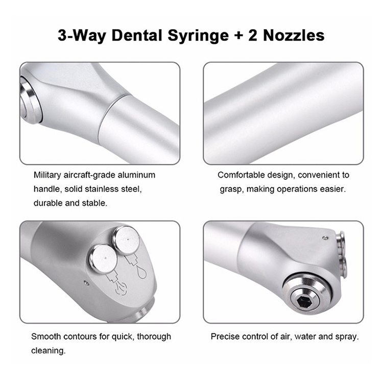 3 way syringe dental chair spare parts dental air water syringe/triple syringe dental