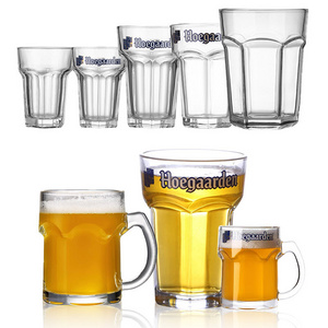 Creative Octagonal Giant  Draft Beer Glasses Cup Sotock Belgium Hoegaarden Beer Mug 1.5 L Beer Steins With Handle