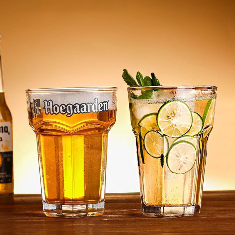 Creative Octagonal Giant  Draft Beer Glasses Cup Sotock Belgium Hoegaarden Beer Mug 1.5 L Beer Steins With Handle