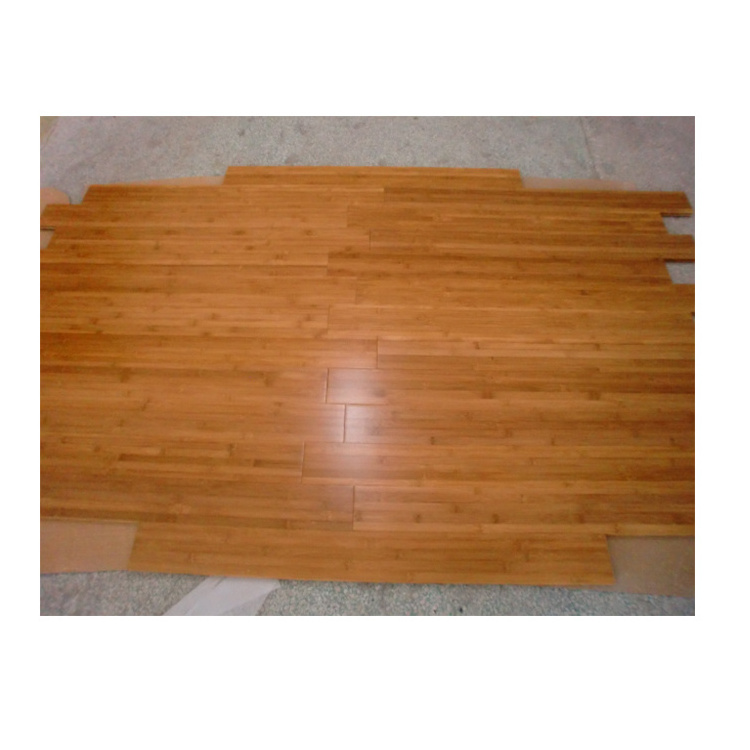 Tongue Groove Click System Solid Strand Woven Bamboo Flooring Walnut 100% Solid Natural Bamboo Wood Flooring