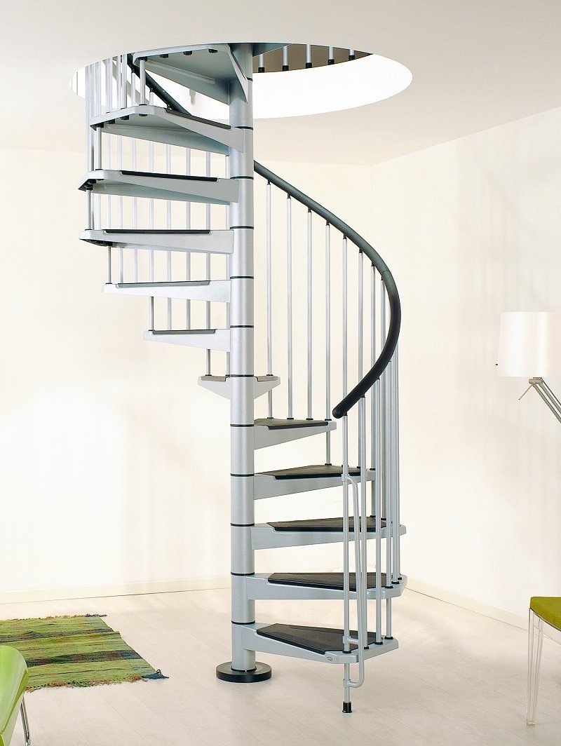 Hot Selling Good Quality Custom Arc Stair Curved Stainless Steel Spiral Staircase with Iron Railing Designs