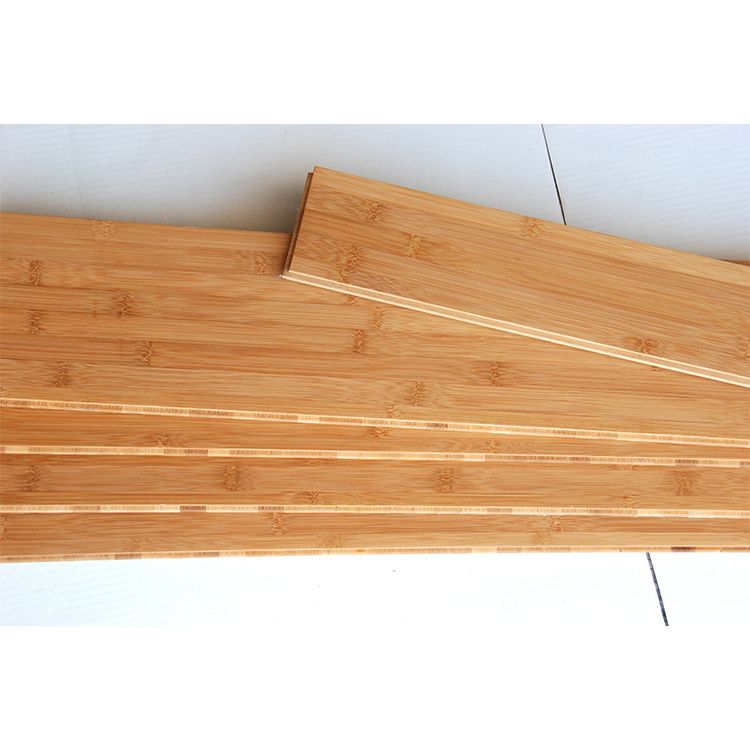 Tongue Groove Click System Solid Strand Woven Bamboo Flooring Walnut 100% Solid Natural Bamboo Wood Flooring