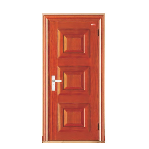 Good Quality Solid Wood Door Panel Fire Rated Doors Fireproof Entrance Wooden Swing Opening Style Doors