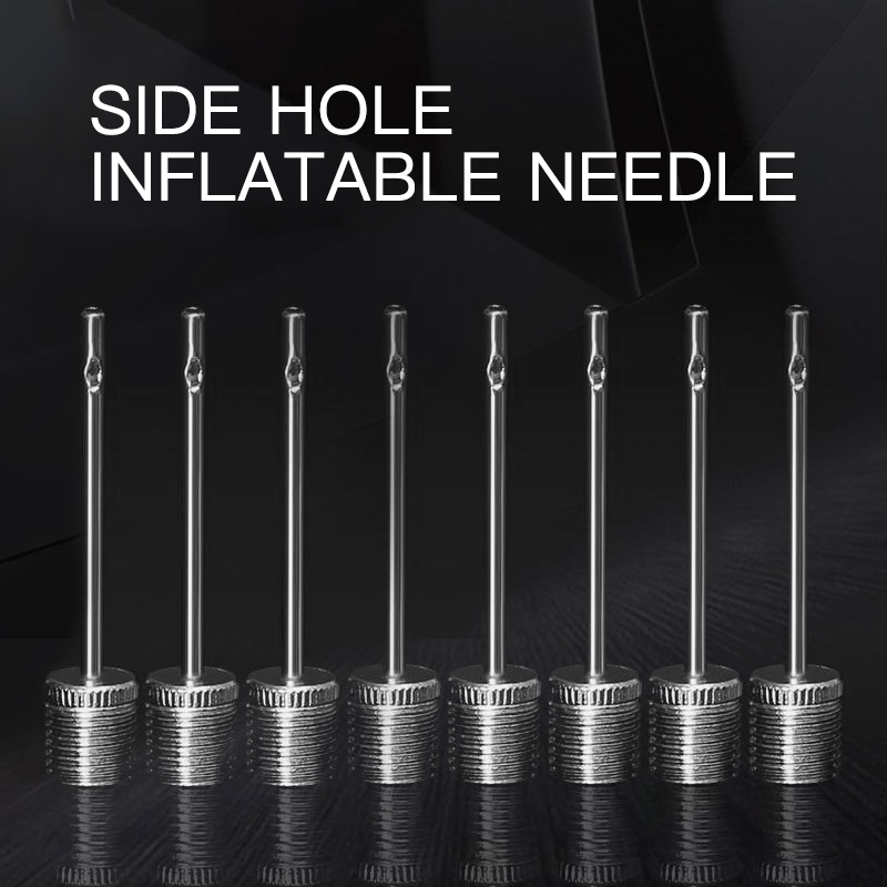 Basketball Foot Volleyball Stainless Steel Valve Needle American Inflatable Needle Pump Metal Ball Needle With Side Hole