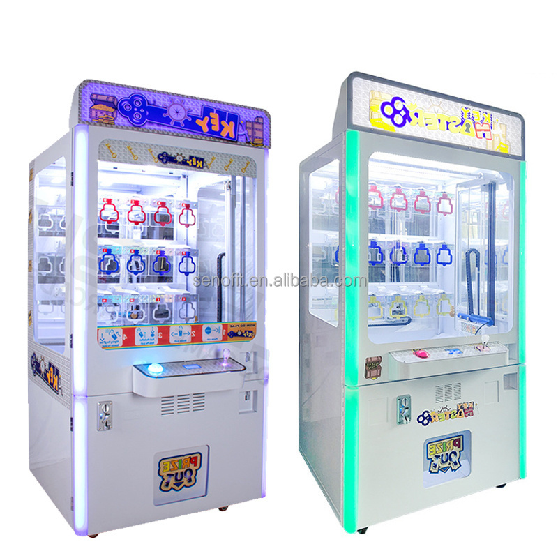 SENAO Coin Operated 15 Holes Golden Key Game Key Master Bill Acceptor Claw Machine Vending Machine For Shopping Mall