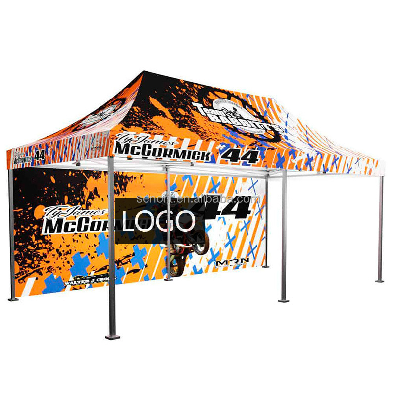 SENAO 10x10 10x15ft Custom Steel Pop Up Tents Advertising Canopy Tent For Trade Show Display Events Outdoor