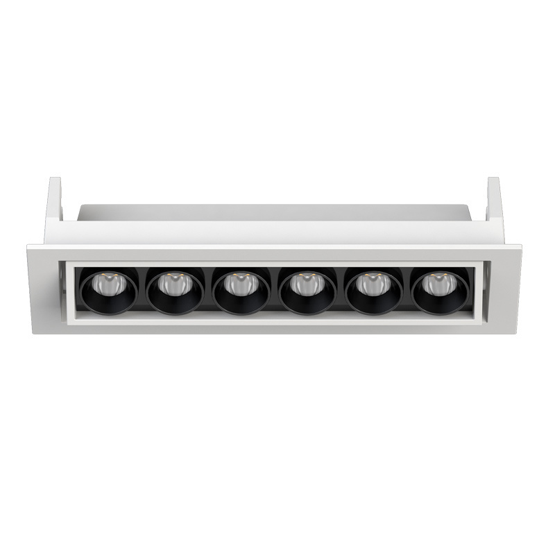 10W Adjustable Recessed LED linear light for hotel,restaurant,shopping mall non-main led lighting 24/36degree