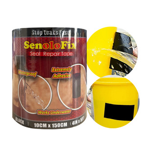 Super strong black water tank leak leakage pipe repair seal flex rubberized waterproof tape