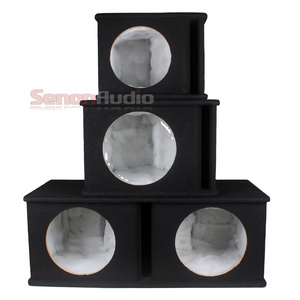 5/8" MDF Empty 10inch and 12inch Wooden Bass Enclosure Ported Car Subwoofer Enclosure Single Car Speaker Box