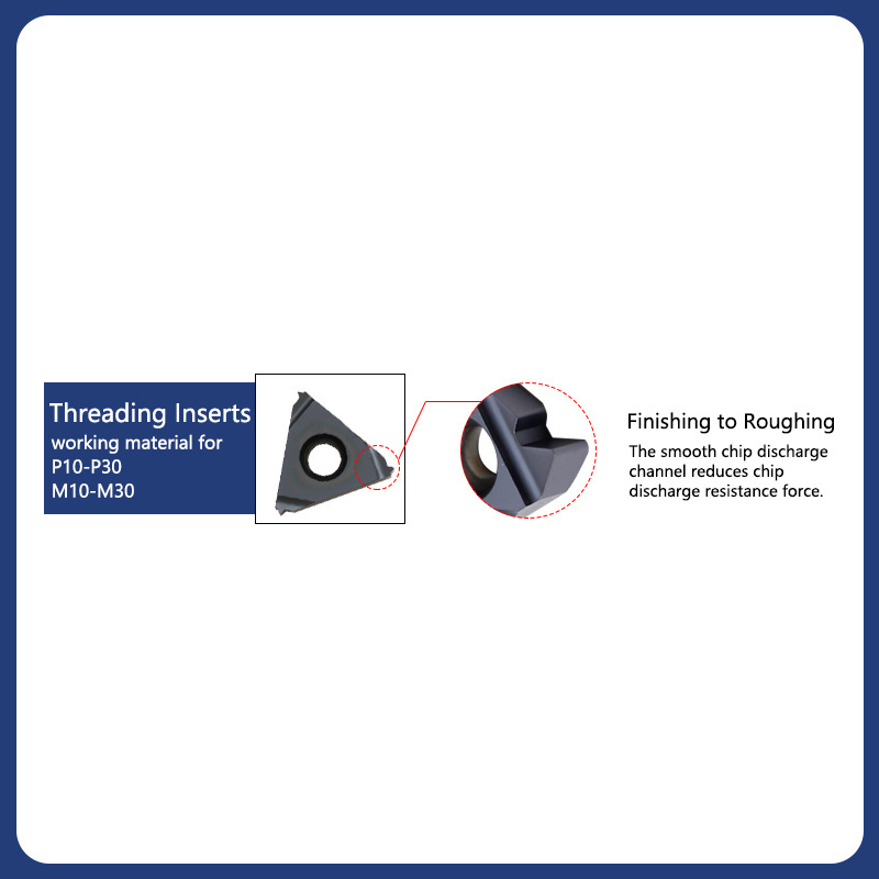 Cnc Carbide Insert 16Er Stainless Steel Threaded Inserts For Metal